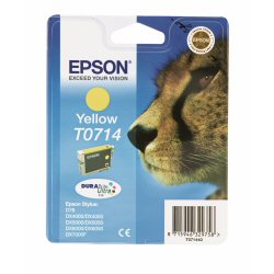 CARTUCCIA INK-JET EPSON YELLOW GHEPARDO ORIGINALE C13T07144020 STYLUS DX4000, DX4450, DX7000F, SX115,  STYLUS OFFICE BX300F