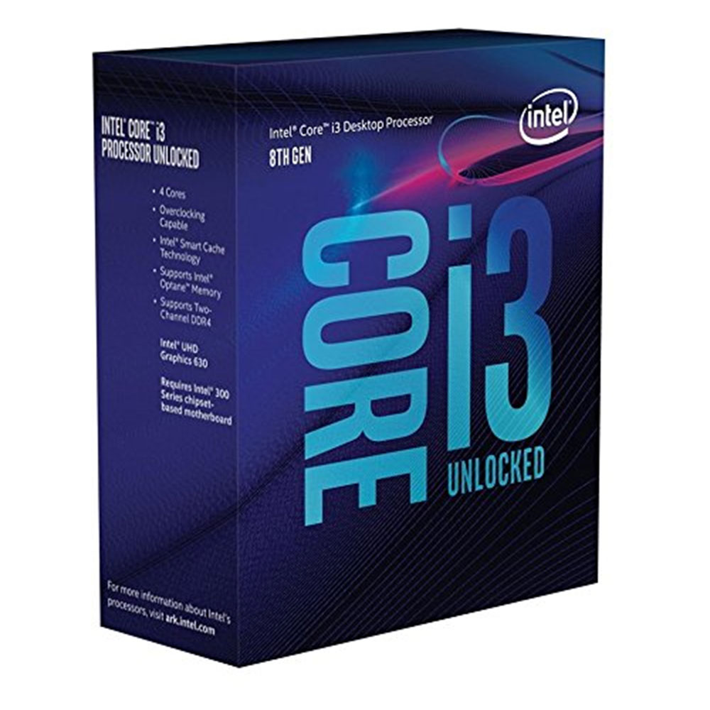 PROCESSORE INTEL CORE I3-8100 3.6 GHz 3MB COFEE LAKE VERSIONE BOX SK-1151