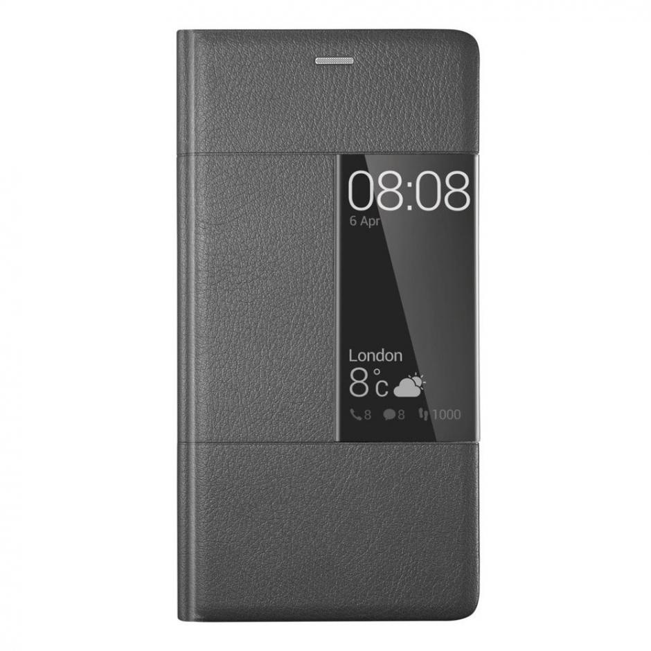 HUAWEI CUSTODIA ORIGINALE VIEW FLIP COVER PER TELEFONO CELLULARE P9 PLUS COLORE GREY