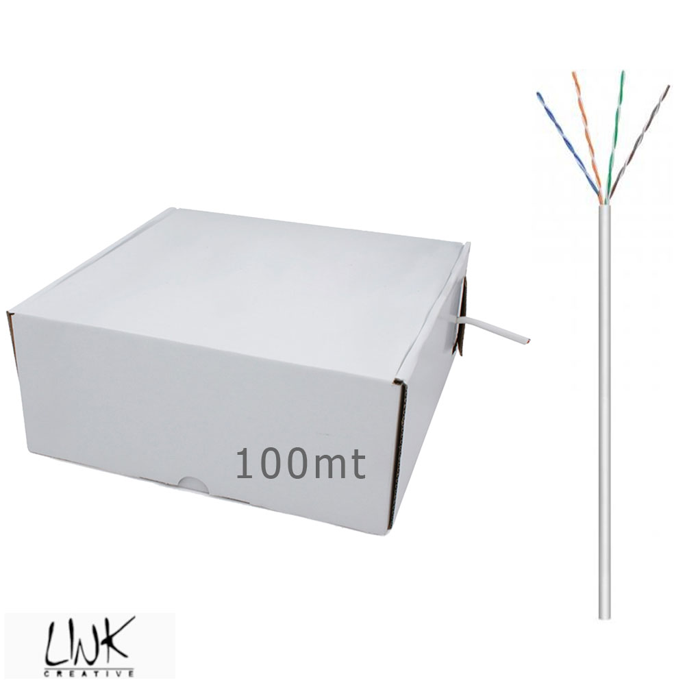 MATASSA LINK CAVO RETE UTP CAT 5E 100MT RIGIDO AWG 24