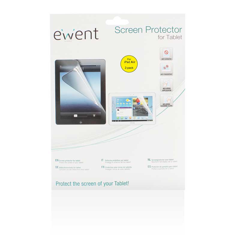 EWENT PELLICOLA PROTETTIVA PER TABLET APPLE iPad Air CONF. 2PZ EW1409