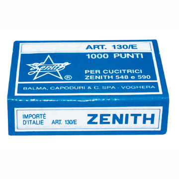 PUNTI ZENITH METALLICI MOD. 130/E CF. 10.000 PZ