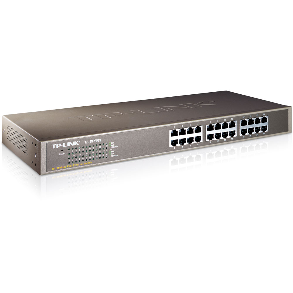 SWITCH DESKTOP DI RETE TP-LINK 24-Port 10/100Mbps TL-SF1024
