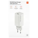 CARICABATTERIE XIAOMI MI 65w Fast Charge CON GAN Charger (TYPE-C) + CAVO1M TPE-C COLORE BIANCO