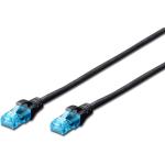 CAVO DI RETE DIGITUS PATCH CAT.5e U/UTP CCA 1 MT NERO