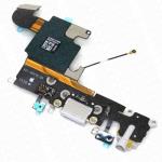 RICAMBIO FLAT CABLE APPLE PER IPHONE 6S CON CONNETTORE RICARICA E AURICOLARE ORIGINALE COLORE GRIGIO CHIARO