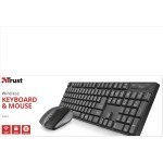KIT TRST XIMO 2IN1 TASTIERA + MOUSE DESKTOP 2.4GHZ WIRELESS COLORE BLACK