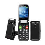 TELFONO CELLULARE BRONDI AMICO FAVOLOSO DISPLAY CON FLIP ATTIVO GSM DUAL-SIM DISPLAY 2.8" Fotocamera 1.3 Mp COLORE NERO