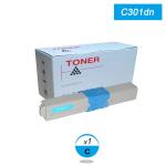 TONER OKI COMPATIBILE OKIC321C CIANO (44973535) OKI C301 - C321 (1.5K)